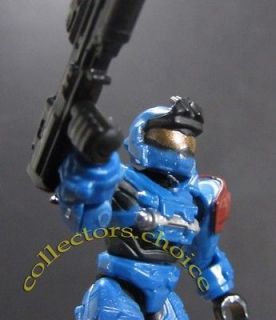 Halo Mega Bloks UNSC Blue Grenadier Spartan with Black Reach Assault 