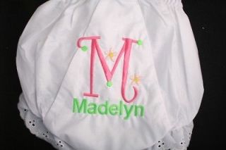 Personalized Monogrammed Diaper Cover Bloomer Daisy NME