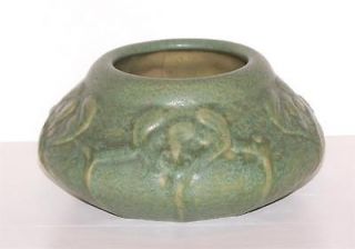   1906 Signed Blue Green Pottery Bowl Colorado Springs Design #437