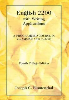   in Grammar and Usage by Joseph C. Blumenthal 1994, Paperback