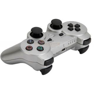 Bluetooth Wireless Game Controller for Sony Playstation3 PS3 Silver