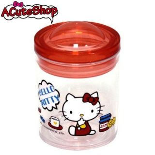 Hello Kitty Sealed Jar Food Container Sanrio Red Dessert S