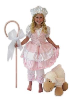 Princess Paradise Little Bo Peep Costume DRESS & CANE 12 18m 2T 2 3T 3 