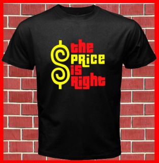 New THE PRICE IS RIGHT TV Show Logo Mens Black T Shirt Size S to 2XL