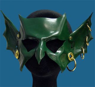 Green Goblin Leather Mask  Perfect for Masquerade