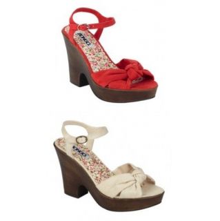 BONGO Womens Hazel Dress Sandal Sueded Knot Shoes size:8/ 9.