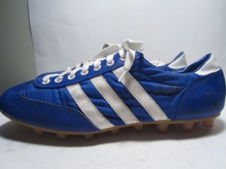 VINTAGE RARE ADIDAS FOOTBALL SOCCER CLEATS SHOES GERMANY SIZE 12 BLUE 