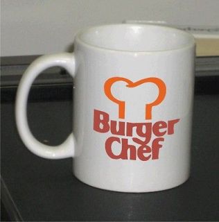 Classic 1960s Burger Chef Logo on 2 Sides of White 11oz. Coffee Mug 