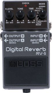 Boss RV 5 RV5 Digital Reverb Guitar Effects Pedal   Authorized Dealer