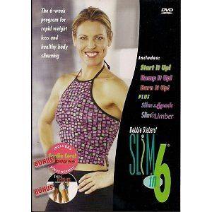   Debbie Siebers Slim in 6   2 DVD Set 2 Bonus Workouts Six Burn it Up
