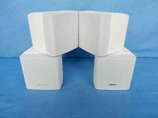 USED Bose double cube speakers WHITE Lifestyle 28 38 acoustimass 10 