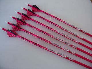 pink archery arrows in Fletched