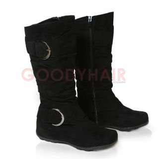 black suede booties in Boots