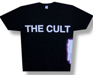 New The Cult Wolf/Logo​ Total Punk Savage Medium Black T shirt