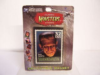   Universal Studios Monsters Boris Karloff in FRANKENSTEIN Stamps Magnet