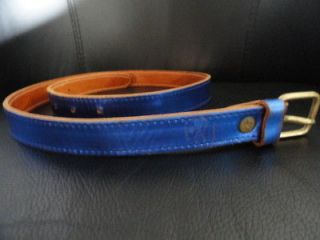   Il Bisonte Belt Made In Italy Blue Barbara Bolan Manny Di Filippo