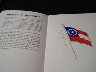 CONFEDERATE FLAGS HISTORY BOOKLET ~ NICE COLOR ~ UCV RICHMOND VA