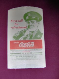 COCA COLA BOTTLE BAG 1948 OLD,RARE, HARD TO FIND L@@K
