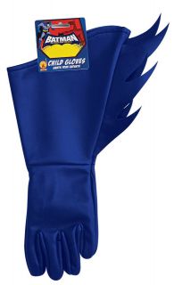 Batman Brave & Bold Gloves Blue Dark Knight Child Halloween Costume 