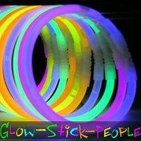 200 Premium Glow Stick Bracelets (10 colors) + glasses and more