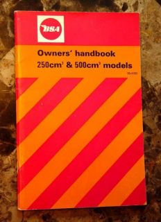   B25, B50, B50MX, B50SS, OIF, OEM Owners Handbook, Never issued, f/sh