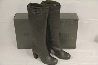 STAR Raw Womens BRANDT Threnody Grey Leather Sz: US 7 / 38 Boots 