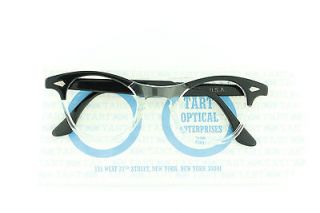 VTG 60s NOS Tart Optical Leading Liz Eyeglass Frames in Black and 