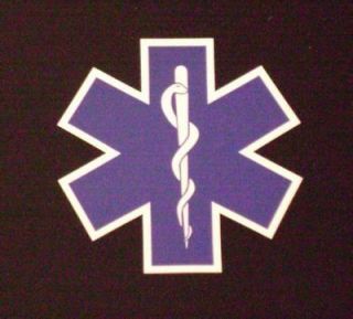 STAR OF LIFE Caduceus decal for medical ems emt helmet ambulance or 