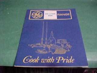 GE ELECTRIC RANGE USE AND CARE BOOK CALROD SURFACE UNIT