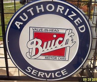   BUICK Service 24 Embossed Aluminum Sign (Fits: 1994 Buick Park