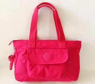KIPLING Walu Large Tote Shoulder Bag NWOT HB6277 Brink Pink