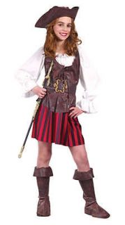 Girls Child High Seas Buccaneer Pirate Swashbuckler Costume