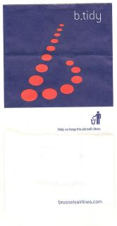 Brussels Airlines Air Sickness Barf Bag