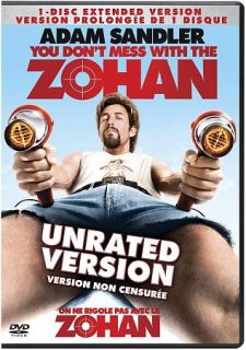 You Dont Mess With The Zohan DVD, 2008, Canadian Unrated