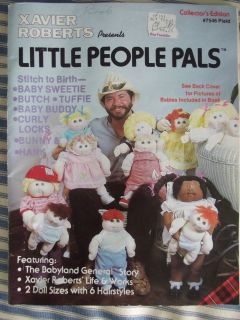   XAVIER ROBERTS LITTLE PEOPLE PALS DOLL SEWING PATTERNS CABBAGE PATCH