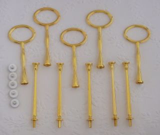 Tier Gold Oval Cake Stand Handles Centre Fitting Hardware for 