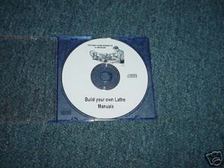 Build your Own Mini Metal Wood Hobby Lathe plans CD