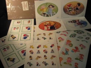 Vintage 1984 Cabbage Patch Doll Gum Stickers~Lot of 74~Large Size~