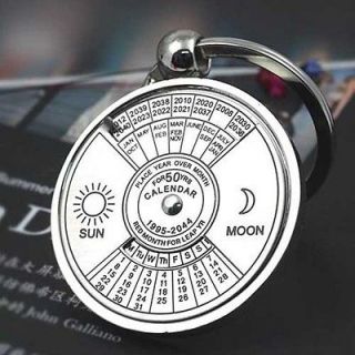   Key Chain Ring 50 years Perpetual Calendar metallic luster NEWEST