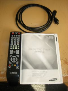 Remote Control + Manual + HDMI Cable for Samsung BD P1590 Blu Ray 