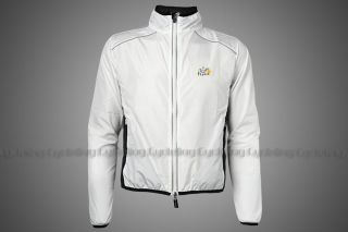 Tour de France Cycling Coat Wind Coat Rain Coat White