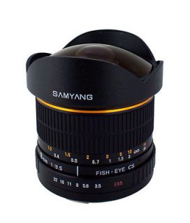 Samyang 8mm F/3.5 Ultra Wide Fisheye Lens for Canon T3i T3 T2i XSi 60D 