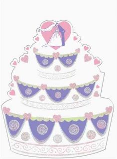 Wedding Cake Cutout Wedding / Bridal Shower Decoration Wedding 