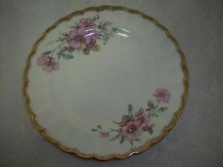Limoges   USA Wild Rose Dinner Plate (s)   3 KGW Warranted 22K Gold