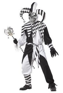 Brand New Nobodys Fool Evil Jester Halloween Adult Men Costume