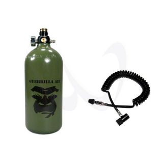   Air Myth 48/3000psi Paintball HPA N2 Tank   Olive + Remote Coil 10300