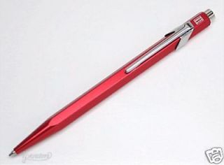 Caran dAche Swiss Made Metal Ballpoint Pen, Metallic Red