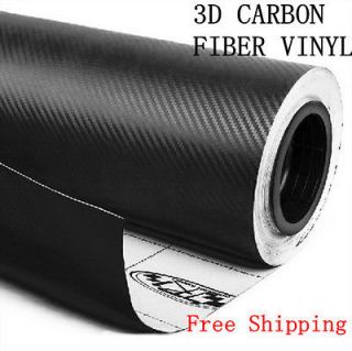   50 32 cm x 127 cm BLACK Wrap Sheet 3D Twill Weave CARBON FIBER VINYL