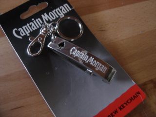 Captain Morgan spiced rum key chain Offical crew keychain bottle 