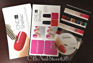 CND   Shellac Window Clings, Booklet, Instructor DVD, Poster *Ship 
